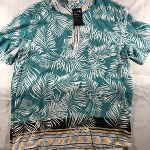 Charmkp men's shirt in medium floral design NEW